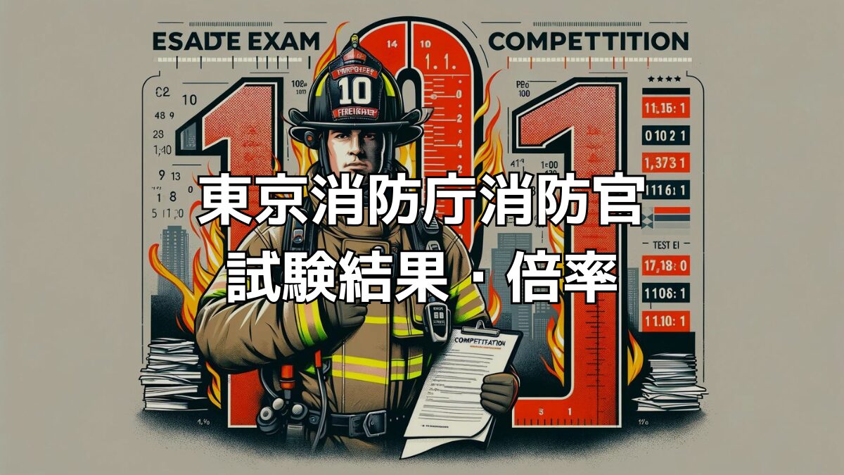 東京消防庁消防官採用試験一類（大卒）の倍率