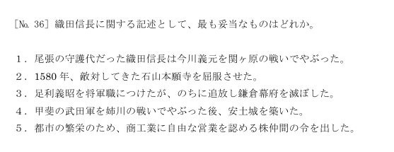 東京消防庁一類の問題（人文科学）