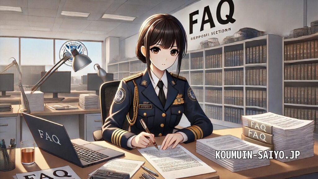 入国警備官採用試験の作文試験のFAQ