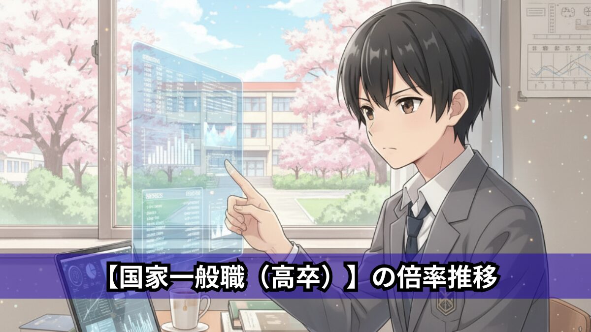 【国家一般職（高卒）】の倍率推移