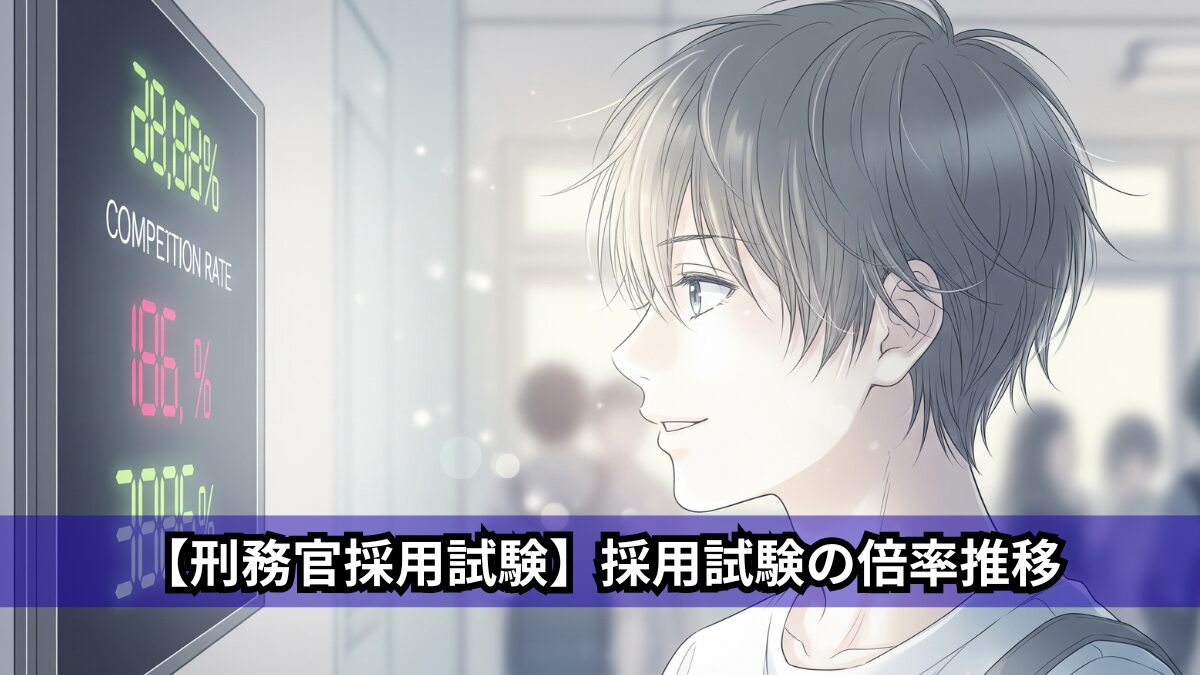 【刑務官採用試験】採用試験の倍率推移