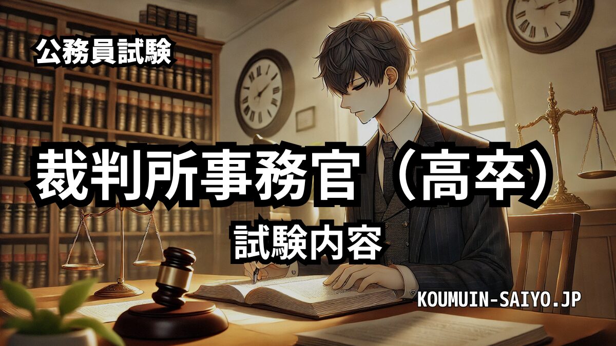 裁判所事務官の試験内容