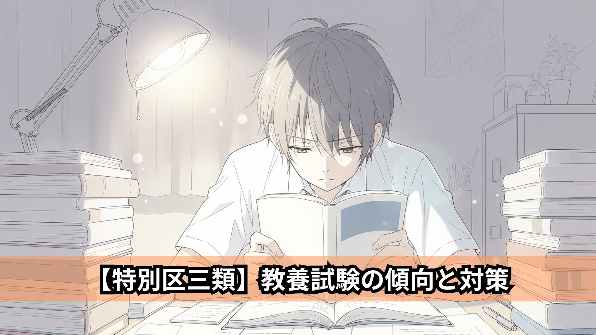【特別区三類】教養試験の傾向と対策