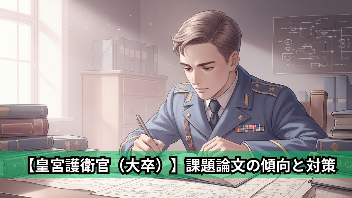 【皇宮護衛官（大卒）】課題論文の傾向と対策