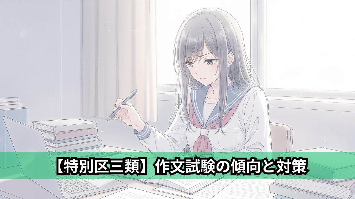 【特別区三類】作文試験の傾向と対策