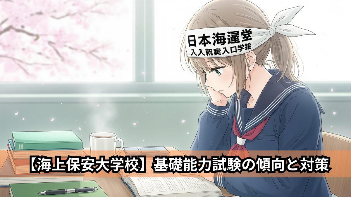 【海上保安大学校】基礎能力試験の傾向と対策