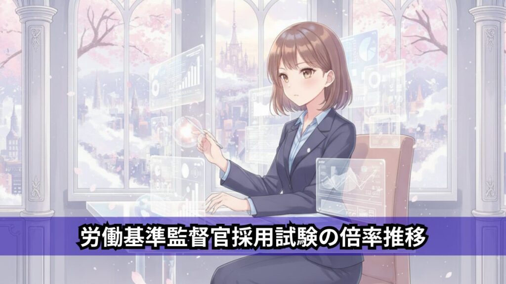 労働基準監督官採用試験の倍率推移