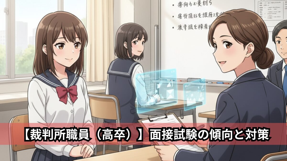 【裁判所職員（高卒）】面接試験の傾向と対策