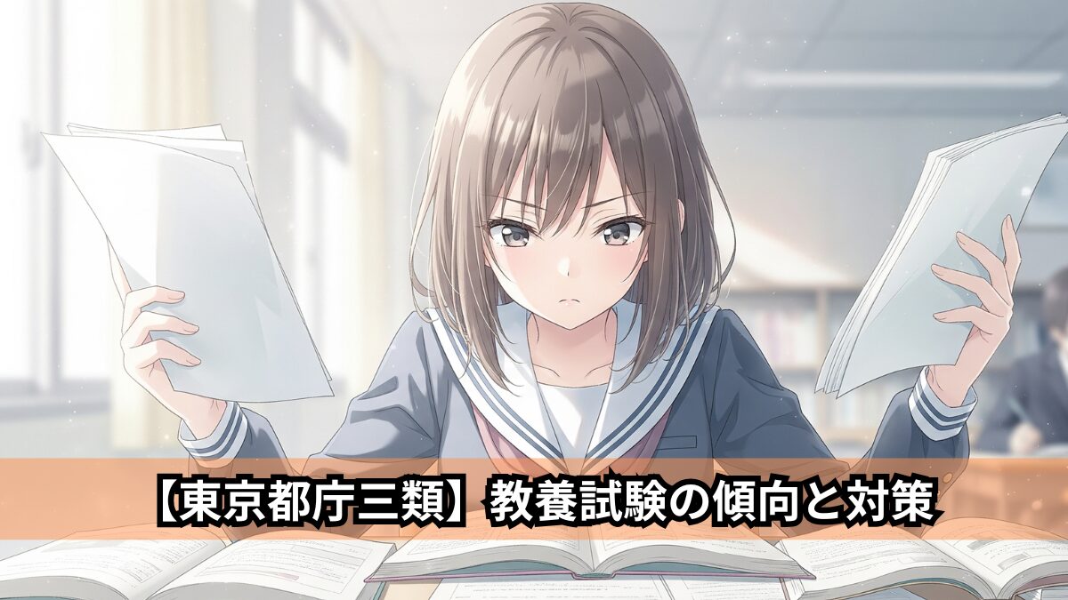 【東京都庁三類】教養試験の傾向と対策