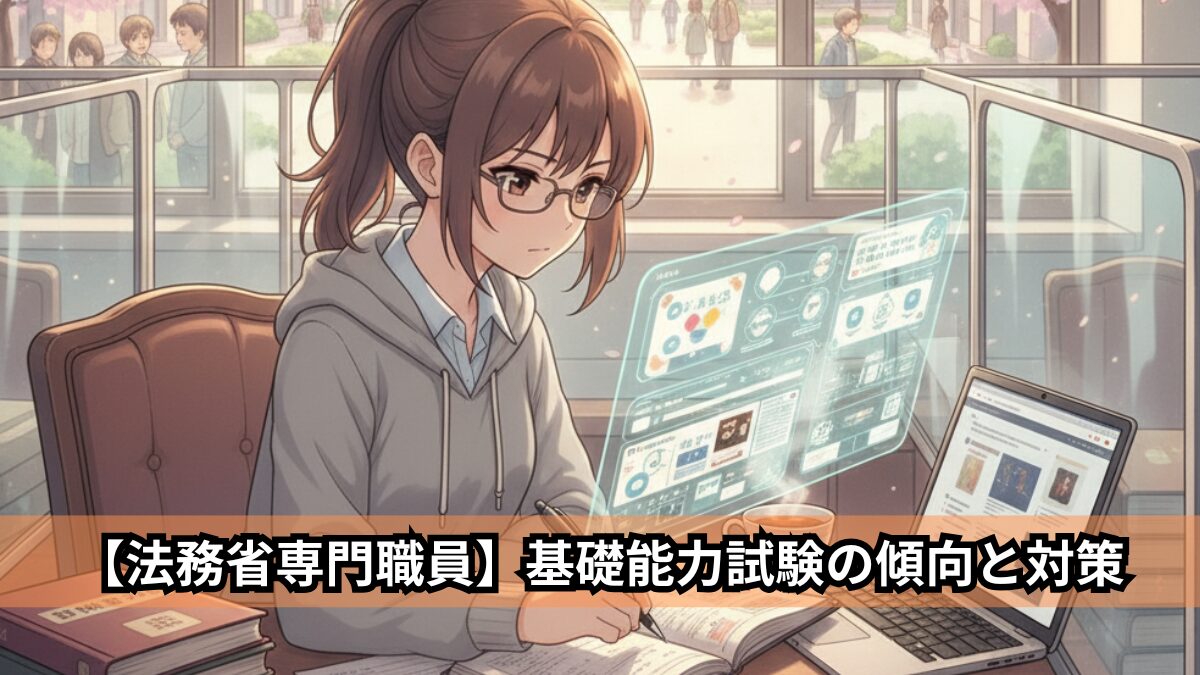 【法務省専門職員】基礎能力試験の傾向と対策