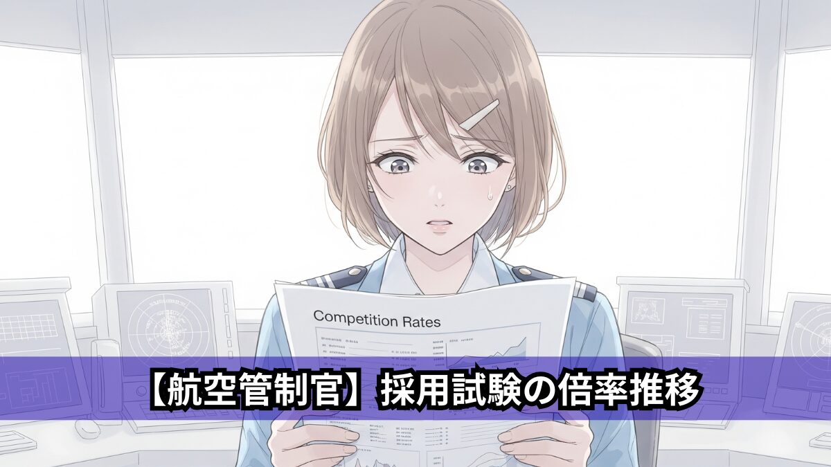 【航空管制官】採用試験の倍率推移