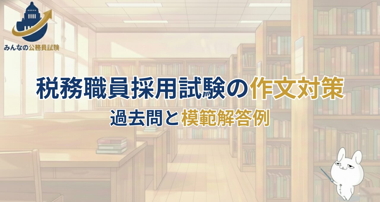 作文試験の対策|税務職員採用試験