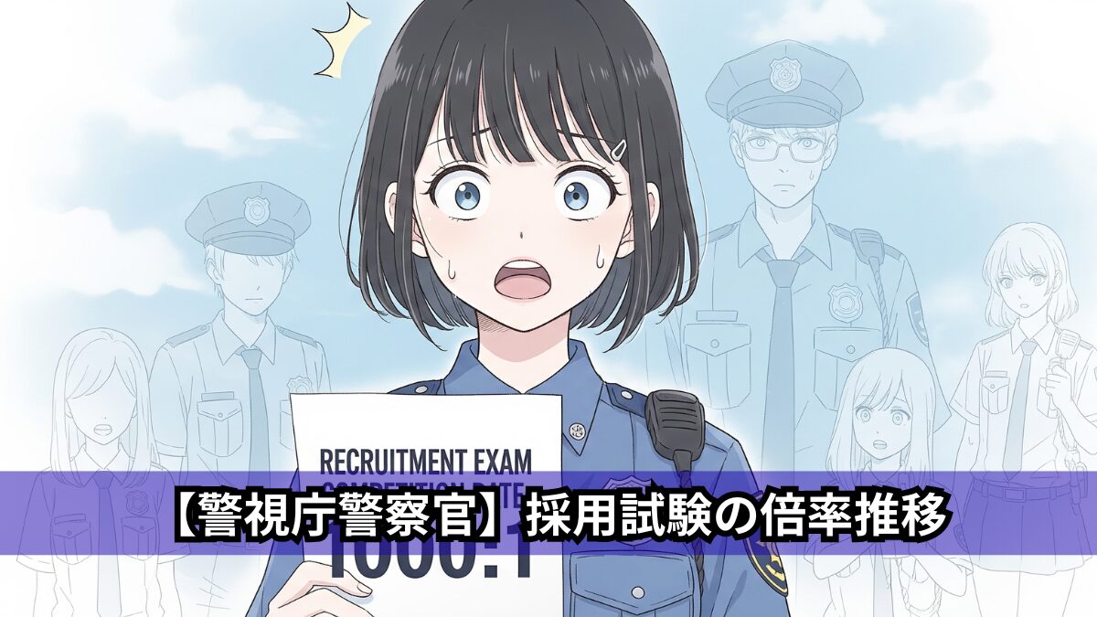 【警視庁警察官】採用試験の倍率推移