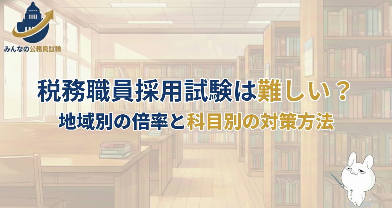 税務職員採用試験は難しい？地域別の倍率と科目別の対策方法