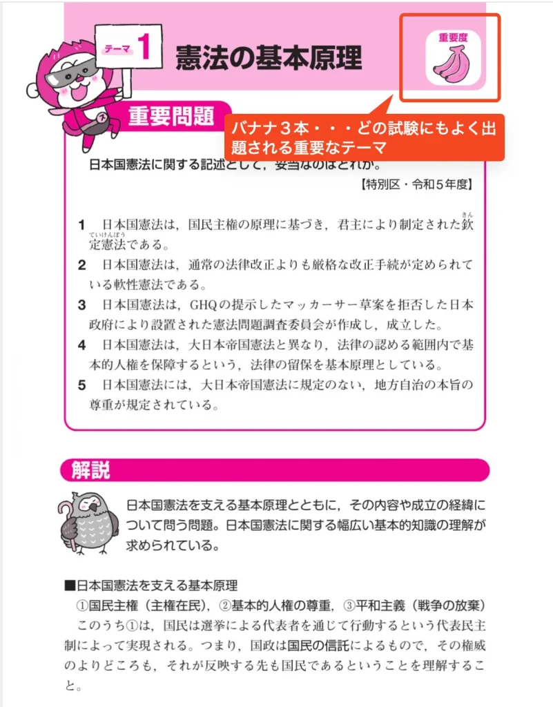 公務員試験　初級スーパー過去問ゼミ（実務教育出版）より引用
