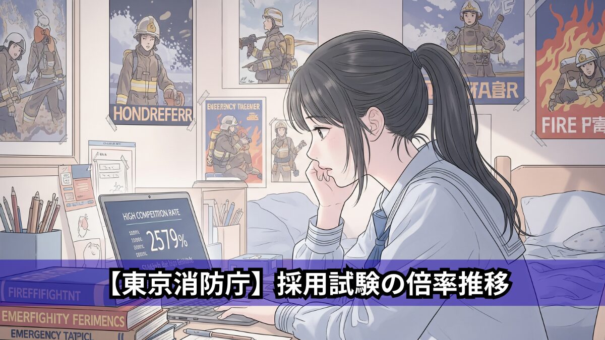 【東京消防庁】採用試験の倍率推移