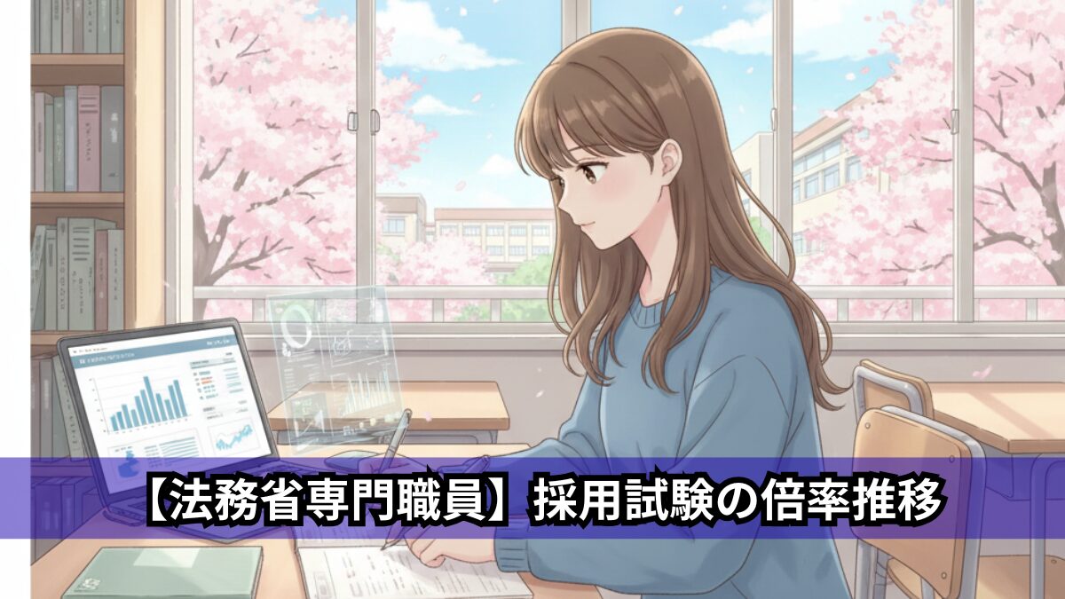 【法務省専門職員】採用試験の倍率推移