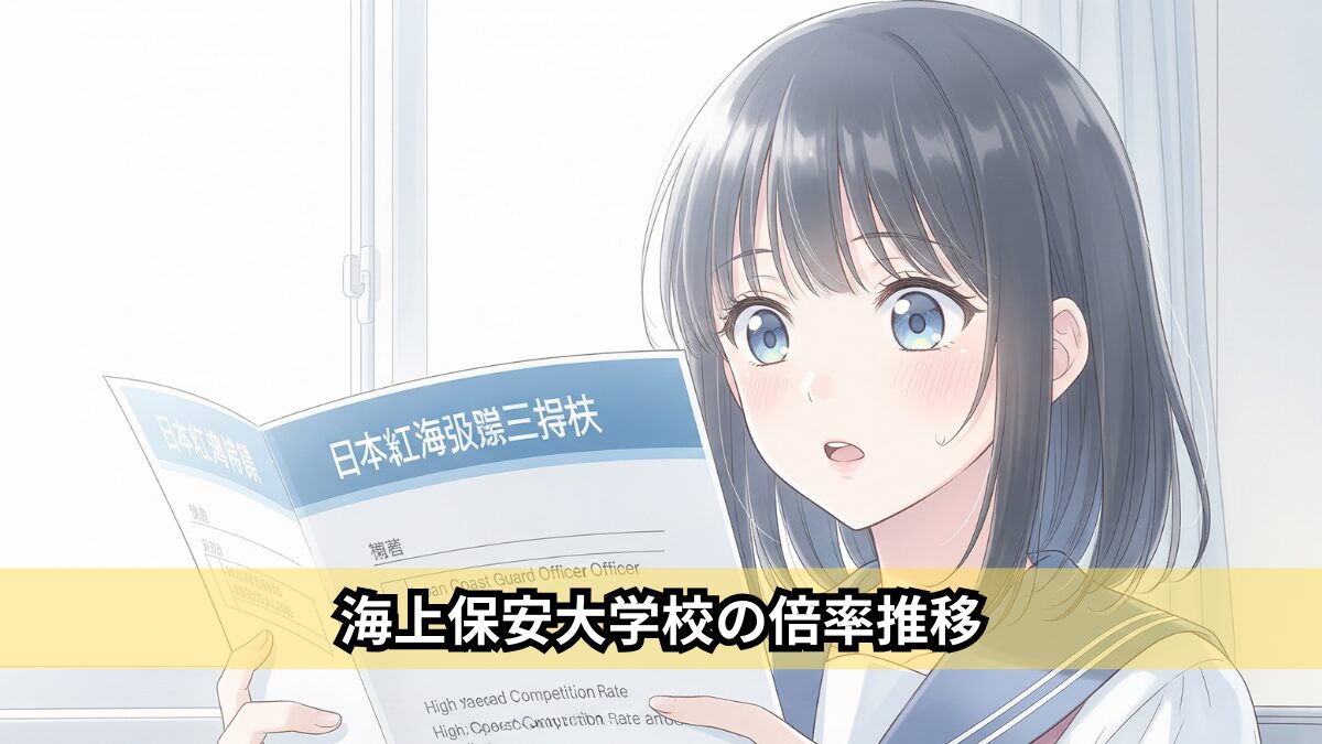 海上保安大学校の倍率推移