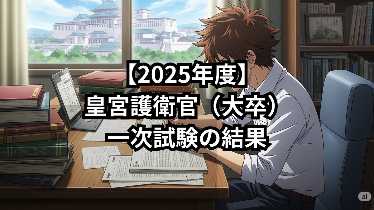 【2025年度】 皇宮護衛官（大卒） 一次試験の結果