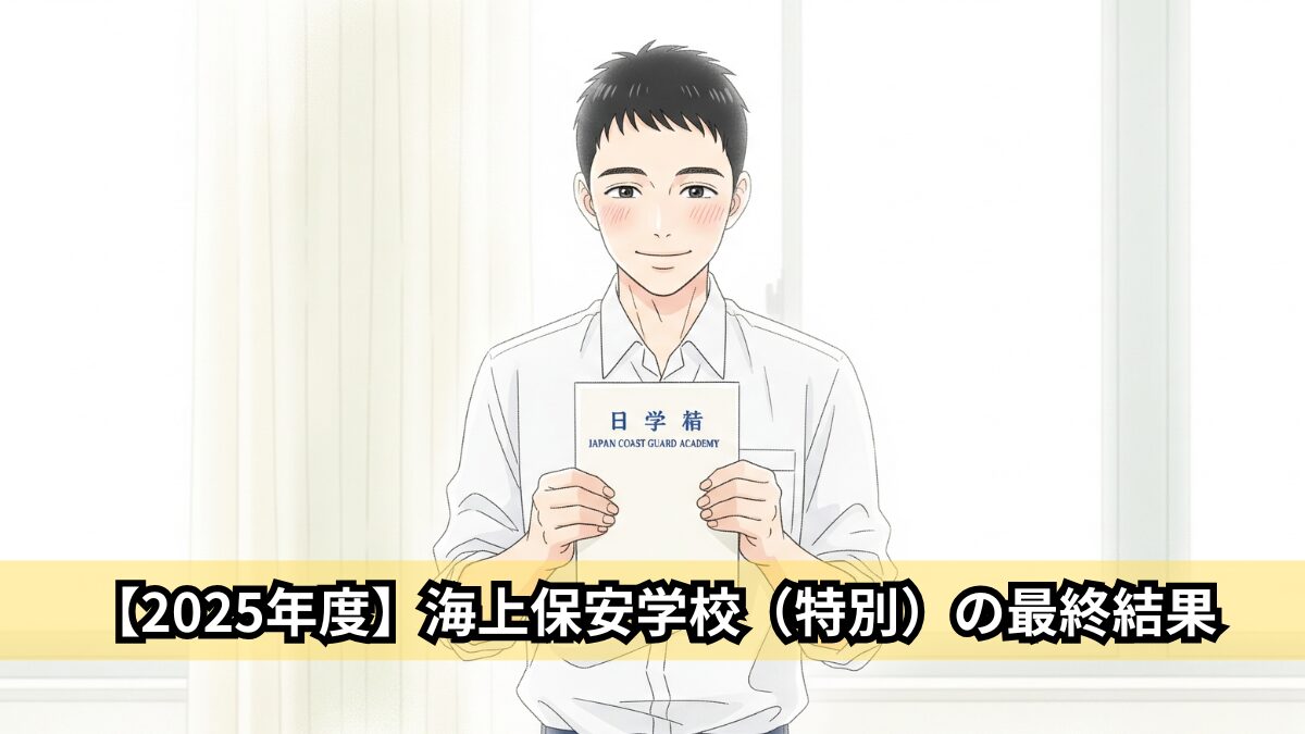【2025年度】海上保安学校（特別）の最終結果