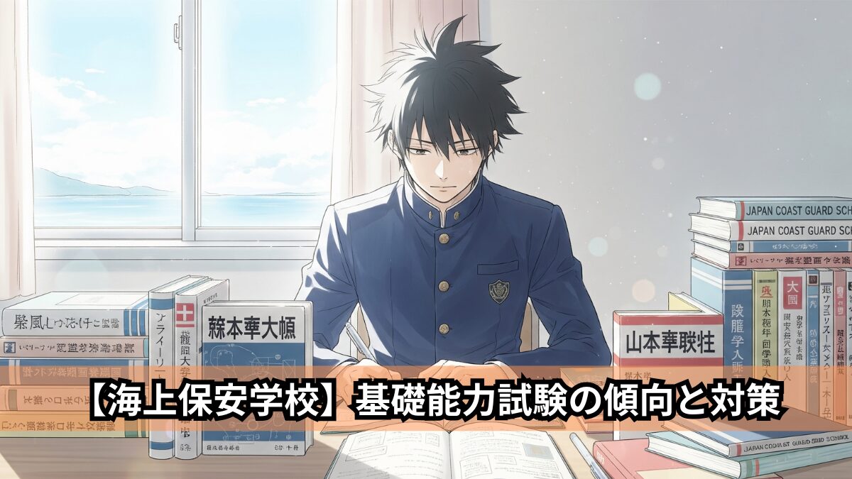 【海上保安学校】基礎能力試験の傾向と対策