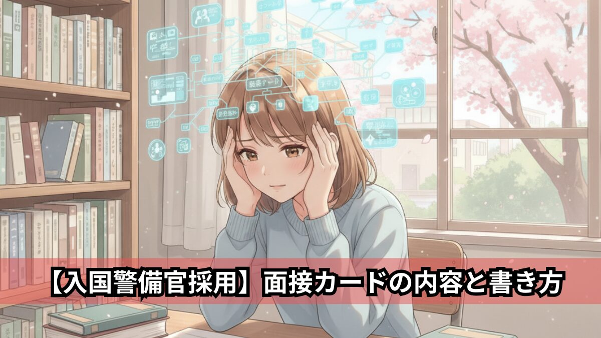 【入国警備官採用】面接カードの内容と書き方